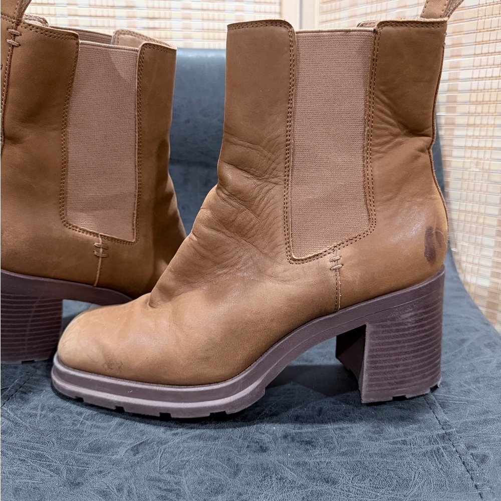 Brown Leather Ankle Boots